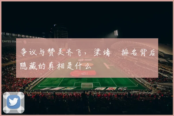 争议与赞美齐飞，梁靖崑排名背后隐藏的真相是什么